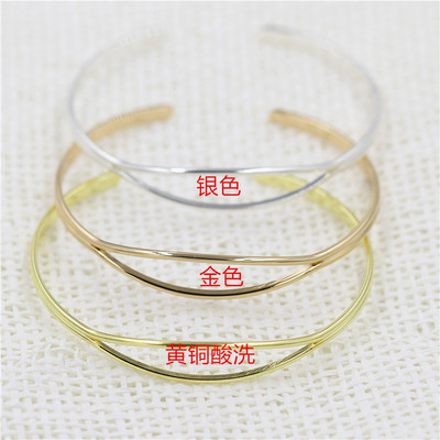 纯铜马眼手镯 手环圈 diy首饰材料配件