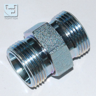 伊顿标准液压h型过渡接头碳钢轻型卡套式直通外螺纹接头1c