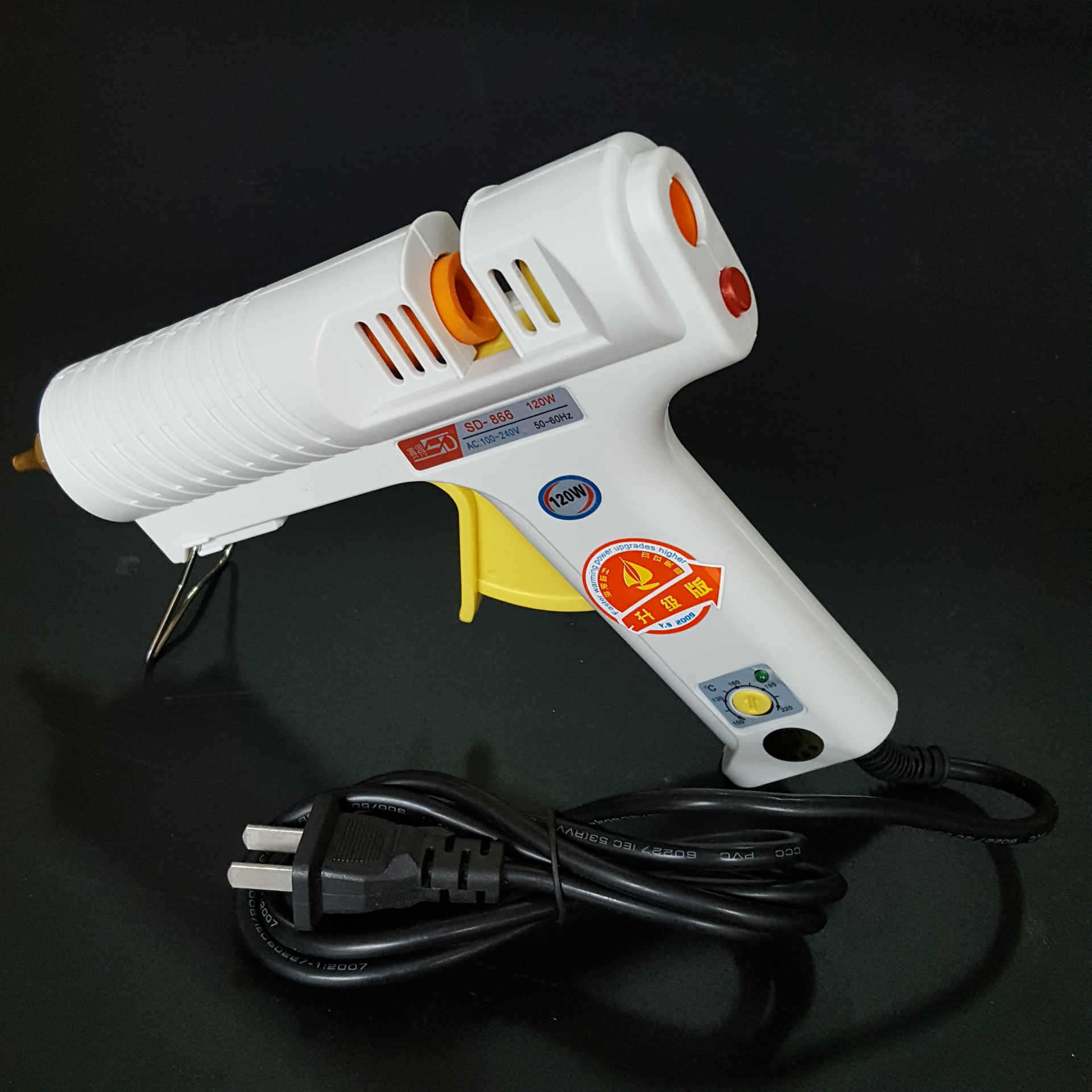 批发120w热熔胶枪可调温带开关耐用型热熔枪高温胶枪带开关