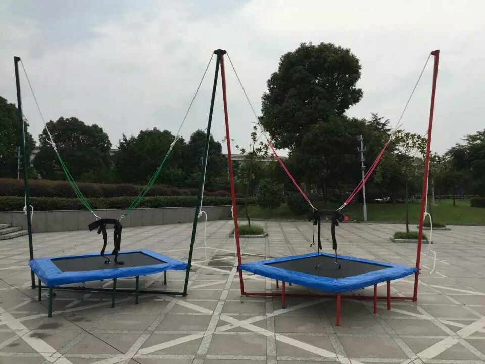 手摇款方型蹦极跳床永康儿童蹦极床成人蹦蹦床户外大型家用跳跳床
