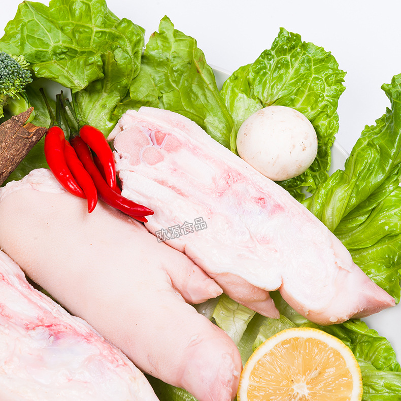 厂家批发猪副食品 人工火烧精品开边短猪蹄20斤/件 长期供应