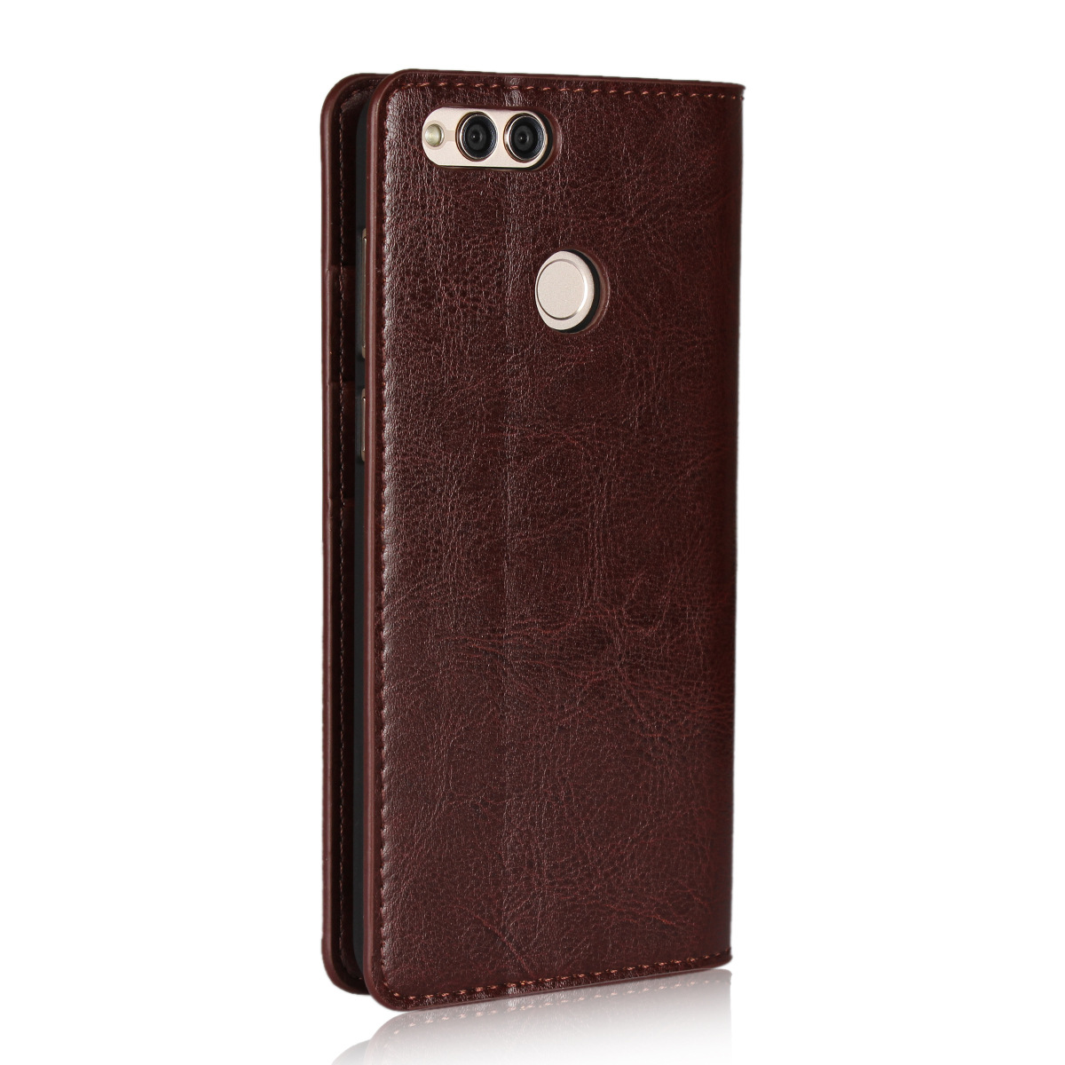 华为荣耀7x手机套 疯马纹真皮新款翻盖保护套v9play手机皮套批发