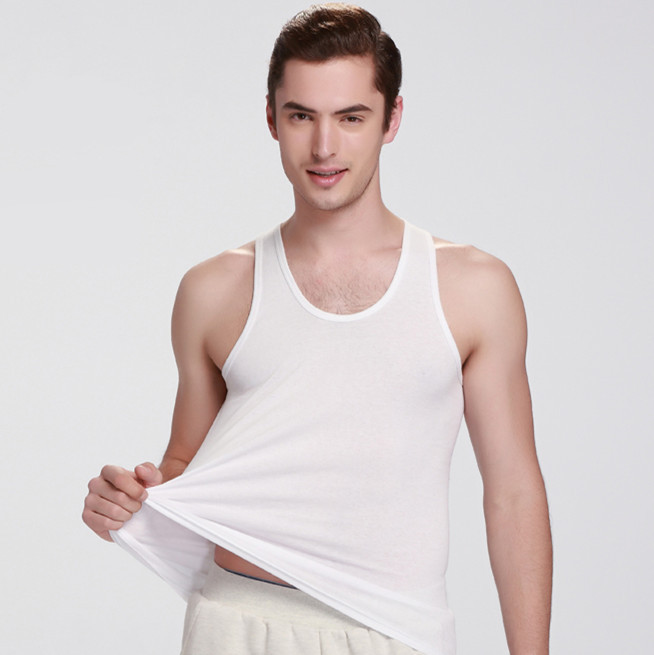 男士纯棉背心 弹力超高高高 100全棉 不是全棉我送你 螺纹