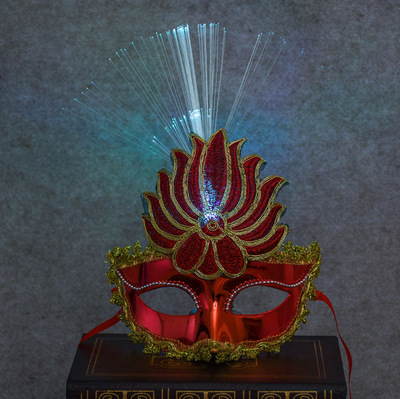 发光火焰面具 酒吧化妆舞会面具 万圣节面具 儿童玩具节日表演面