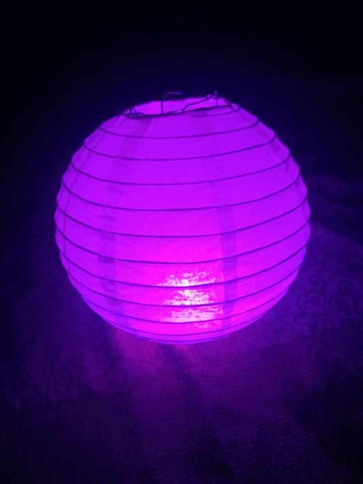 批发新款led电子手提蜡烛灯 纸灯笼专用灯芯 七彩led闪光灯珠