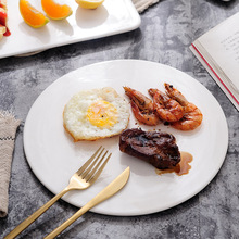 陶瓷西餐平板烘焙餐具正方盘蛋糕盘子长方平盘日式摆盘寿司盘印字