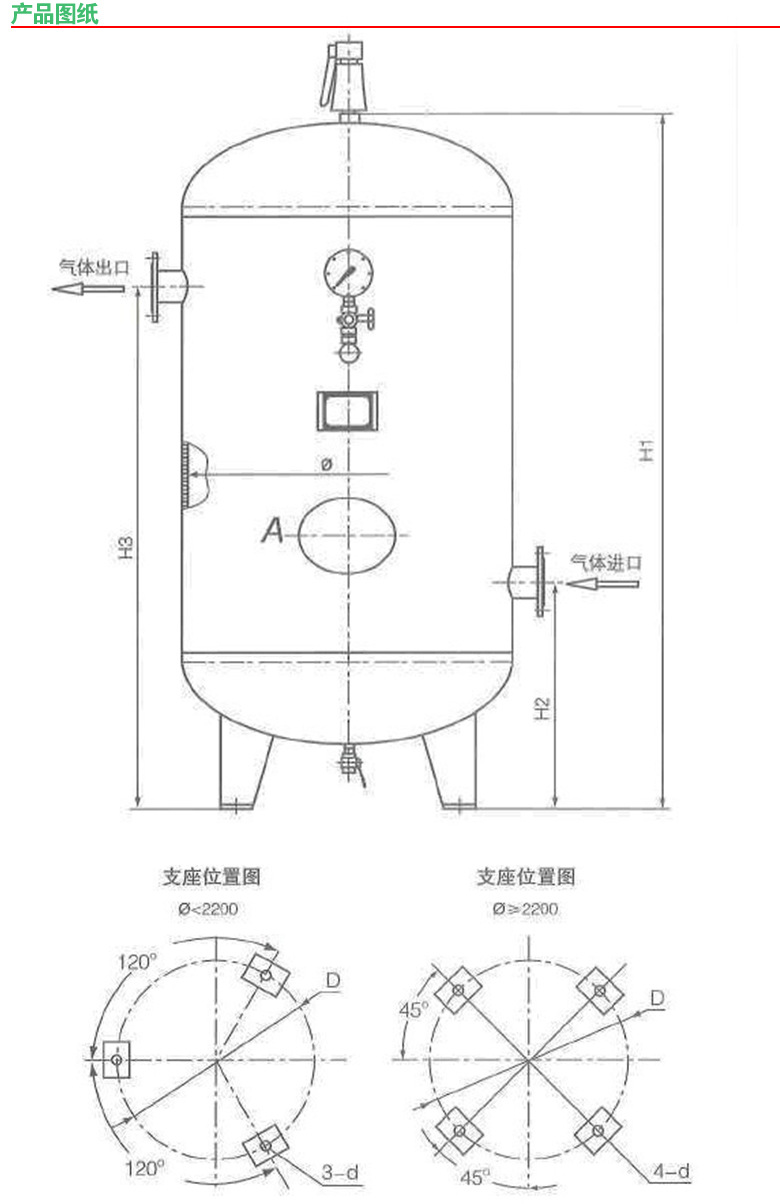 3/0.6/1/2立方空压机压力罐 缓冲罐 真空罐