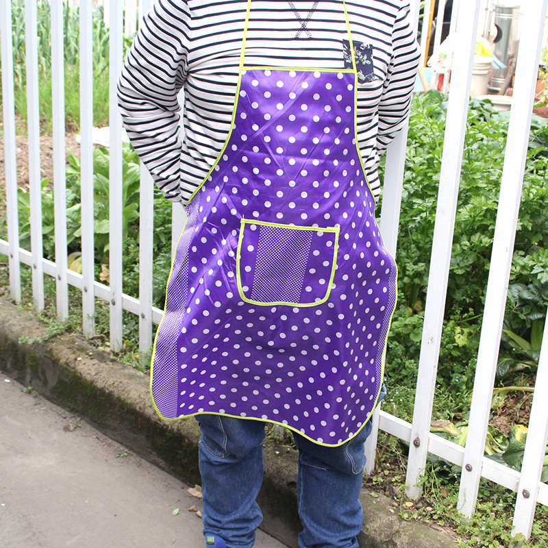 厂家直销 环保优质防污防油溅围裙 2元百货批发 口袋花布围裙