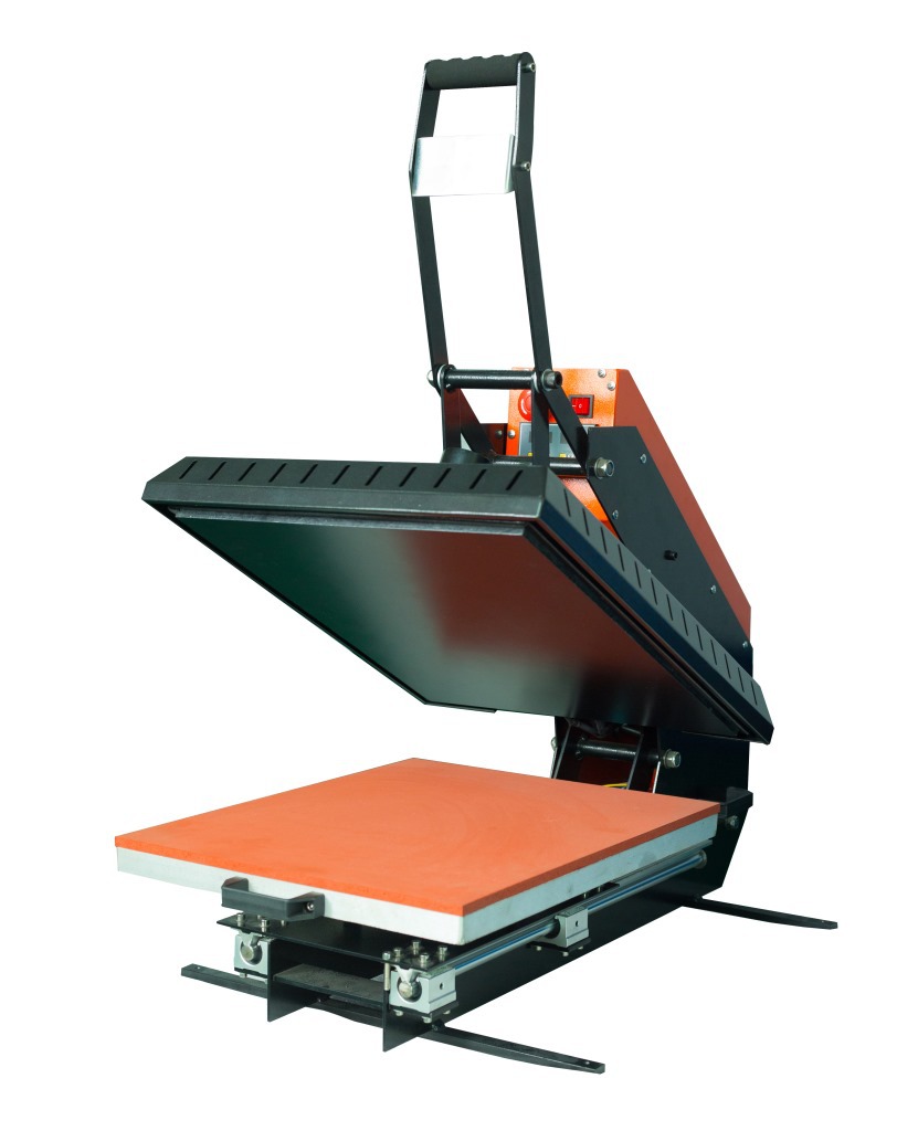 供应成衣半自动压烫机 t恤热转印机 高压机烫画机40*60