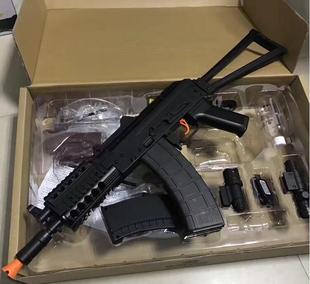 乐辉323 机械供弹水弹ak74u 下供弹水弹枪 无电机弹夹 儿童玩具枪
