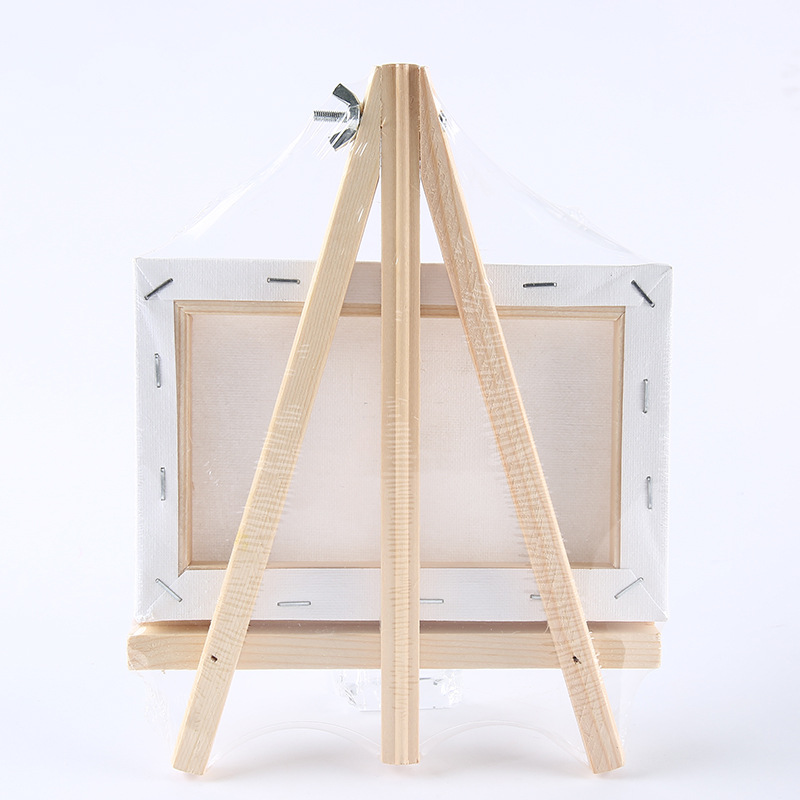 现货供应12x18迷你油画框三角架套装 画架组合 幼儿园diy涂鸦装饰