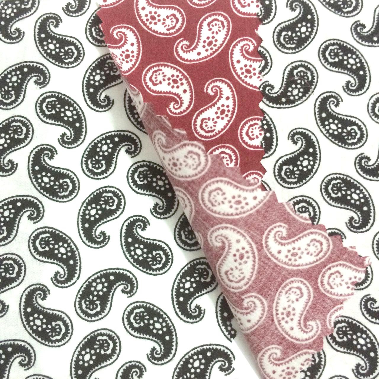 春夏薄 时尚个性小腰果花全棉印花面料