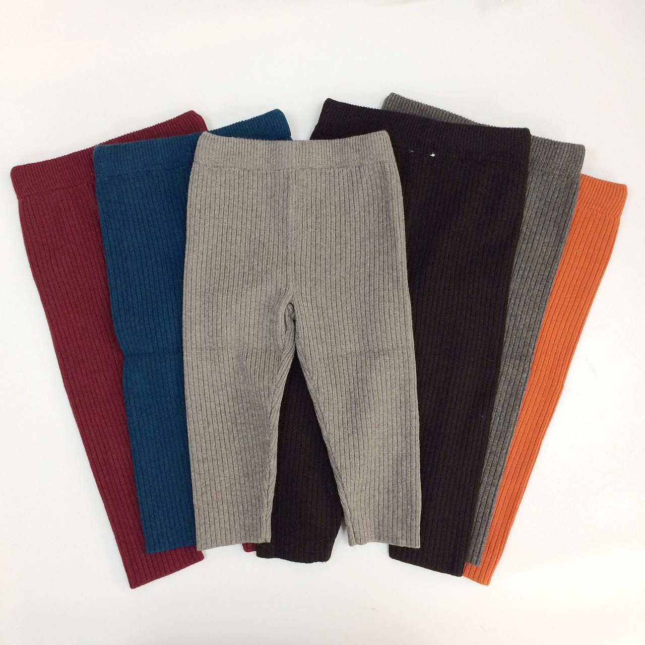 儿童针织毛线裤 打底裤中性宝宝欧美风格针织裤