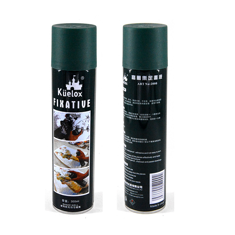 高尔乐素描固定液300ml 水粉水彩色粉画固画剂素描定画液彩铅定画