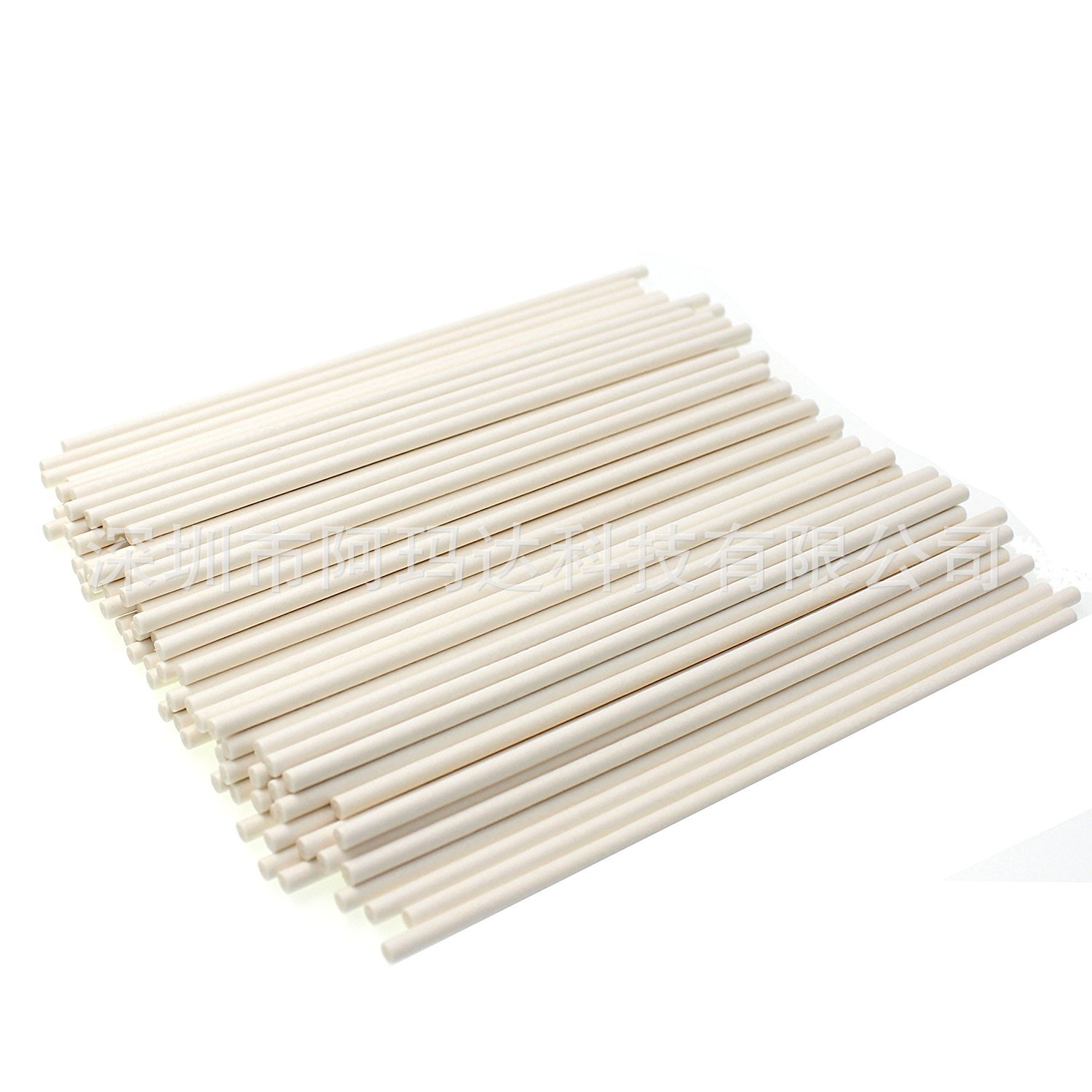 100根棒棒糖纸棒 环保食品级实心纸棒 3.5*100mm巧克力糖果棒糖棒