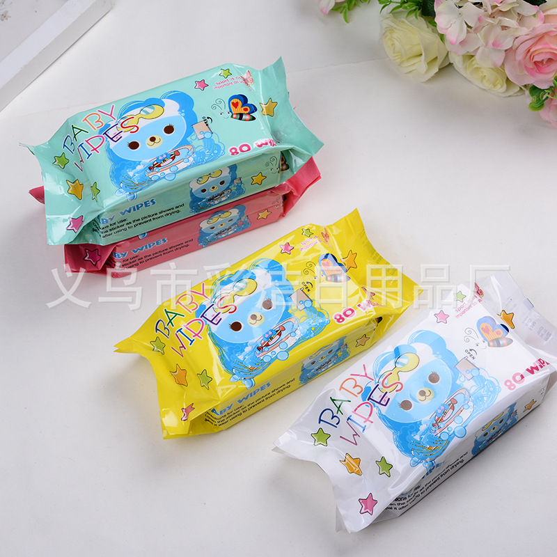 Child Baby Wet Wipes 80 Pumping Baby Newborn Baby Child Wet Tissue BB Wet Wipes Factory Wholesale