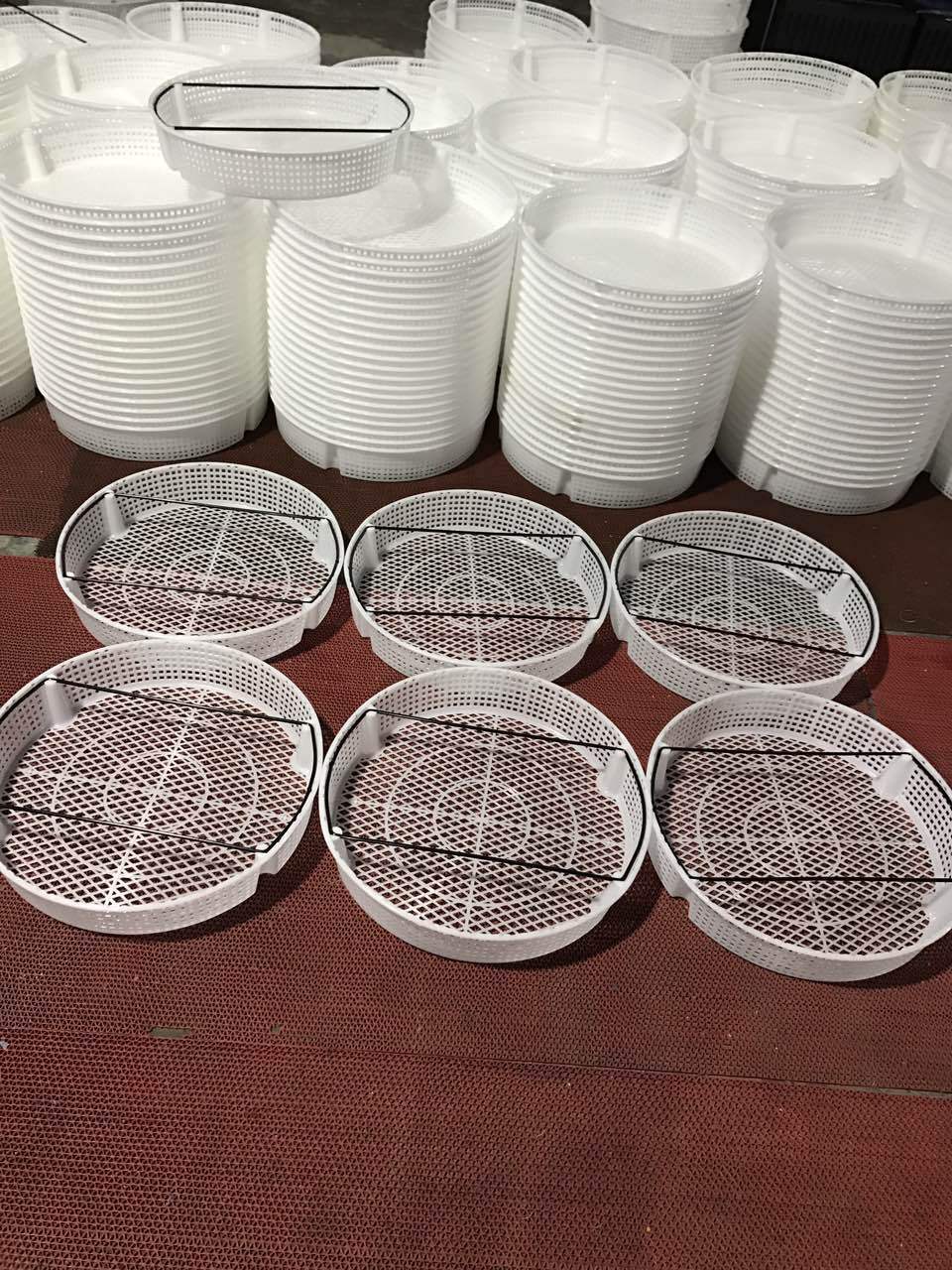 方型虾筐 海鲜运输周转筐 粗网虾笼虾框