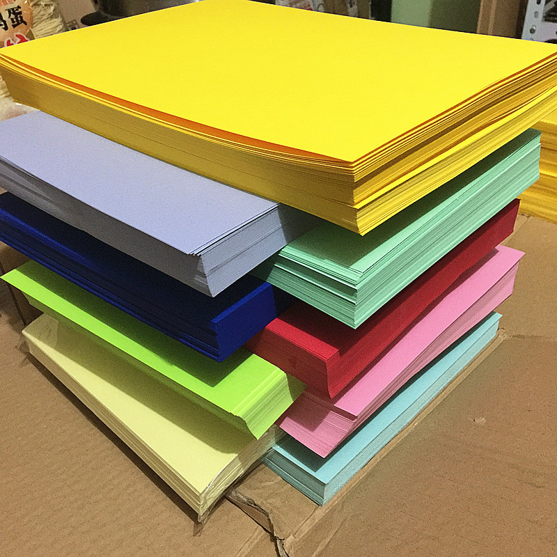 4开卡纸200克儿童折纸批发diy手工折纸厚硬卡纸4k彩色纸艺术纸
