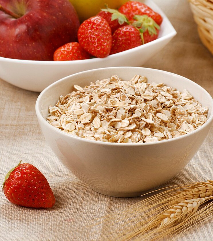 两个麦片区别:橙色袋的是整粒的,有嚼劲不粘稠哦;蓝色袋的是碎粒的快