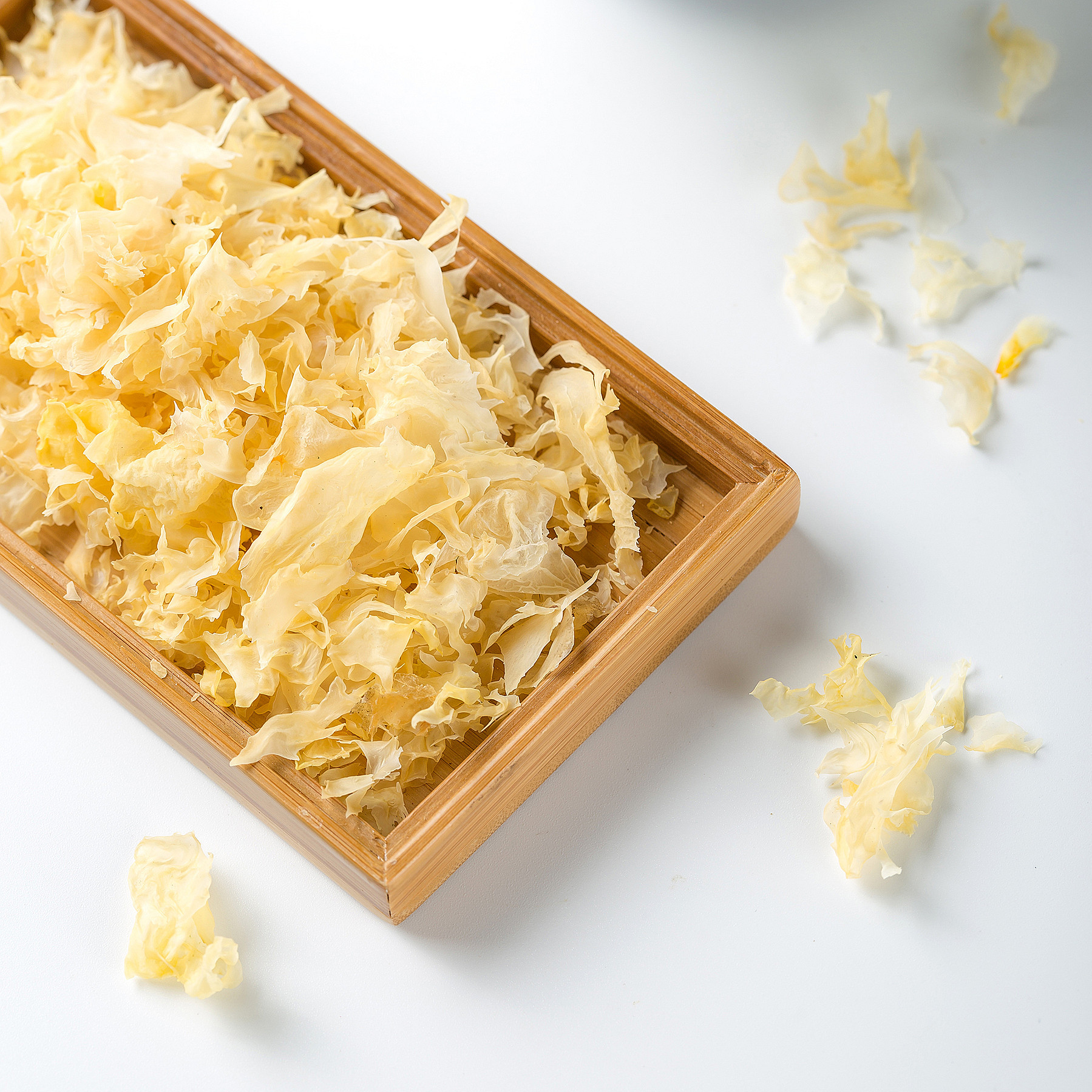 古田特级银耳叶片 农家特产银耳花干货 60g罐装oem一件代发