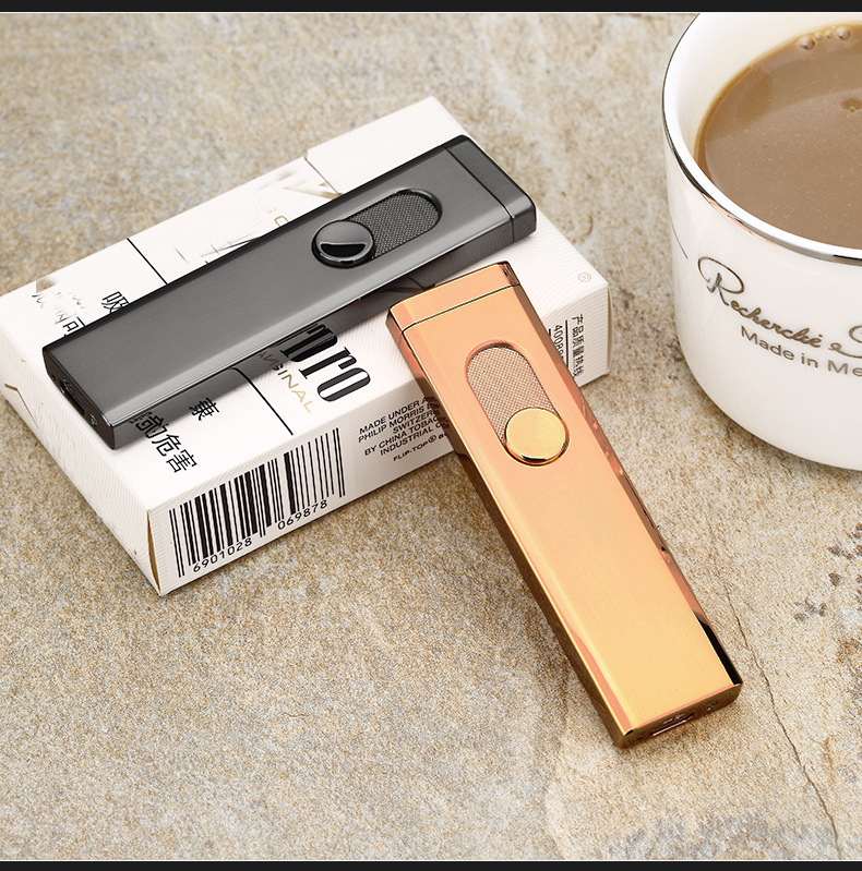 防风打火机_定制长条金属防风usb充电双面点打火机 - 阿里巴巴