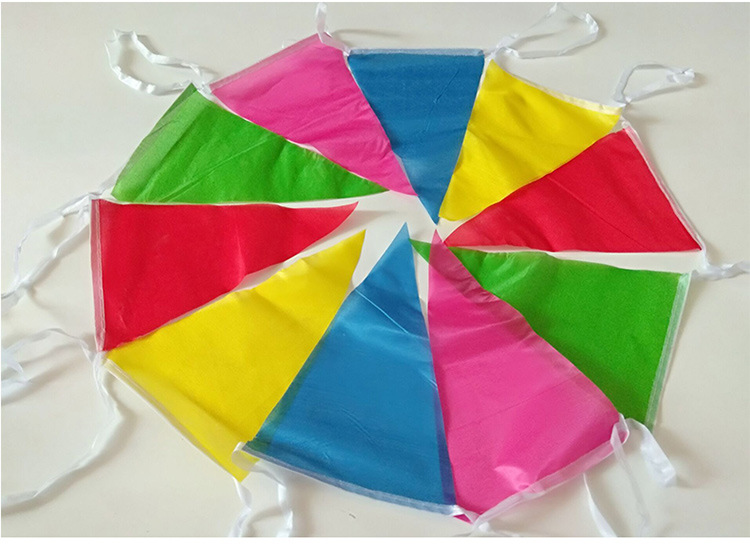 三角旗串旗小彩旗开业三角串彩旗开张工地彩条警示旗吊旗结婚装饰