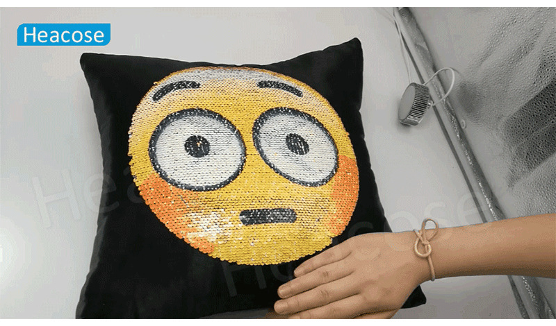 changing emoji pillow