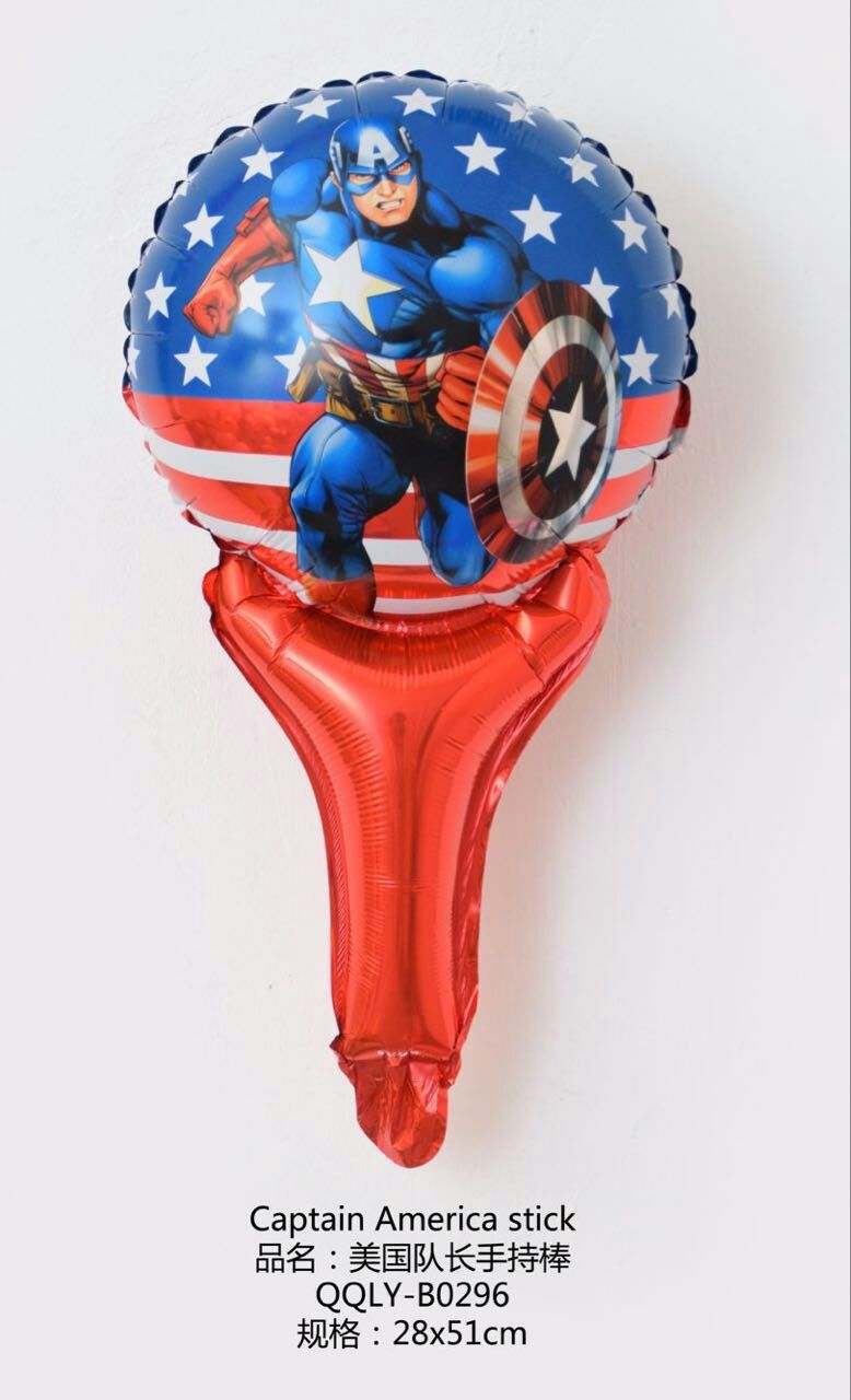 铝箔气球批发 儿童卡通手持充气玩具 氦气球铝箔气球可定制