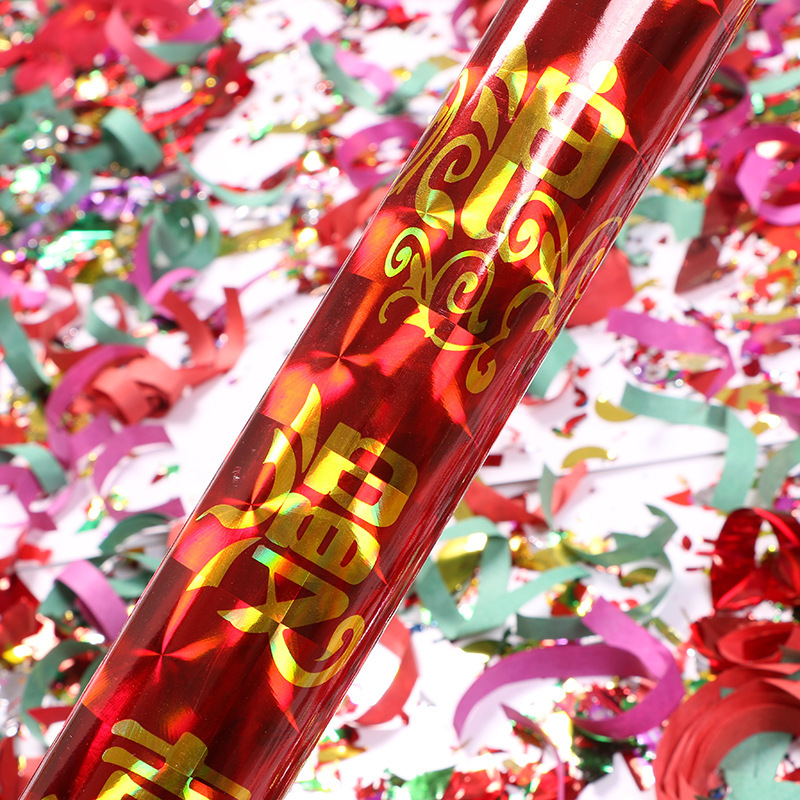 义乌厂家直销礼花筒礼炮 气氛道具结婚庆典婚庆活动礼花