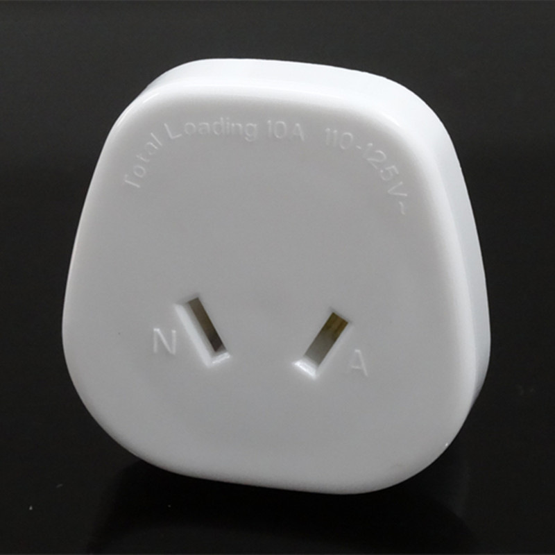 厂家直销现货供应 saa认证 两扁插脚 澳规转美规转换插头