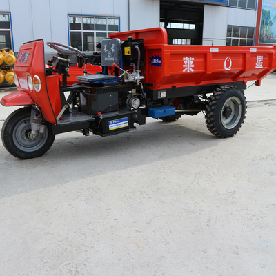 农用柴油工程三轮车 多用途货运三轮蹦蹦车 工程自卸翻斗车