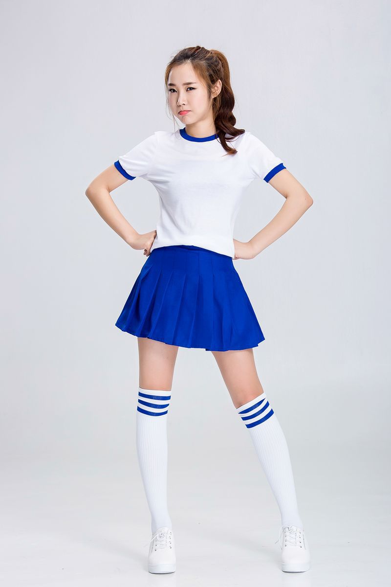 韩国女团学生啦啦队服装比赛服明星同款少女时代足球宝贝拉拉服装