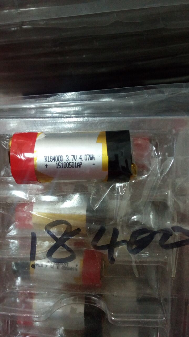 蓝牙打火机牙刷led锂电池电芯18400 1100mah