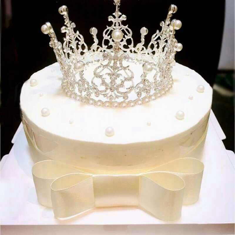 儿童生日蛋糕配饰整圈圆皇冠新娘结婚头饰礼服配饰蛋糕烘焙配饰