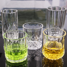 厂家批发玻璃钻石纹水杯  果汁杯啤酒杯餐饮杯家居餐厅玻璃水杯
