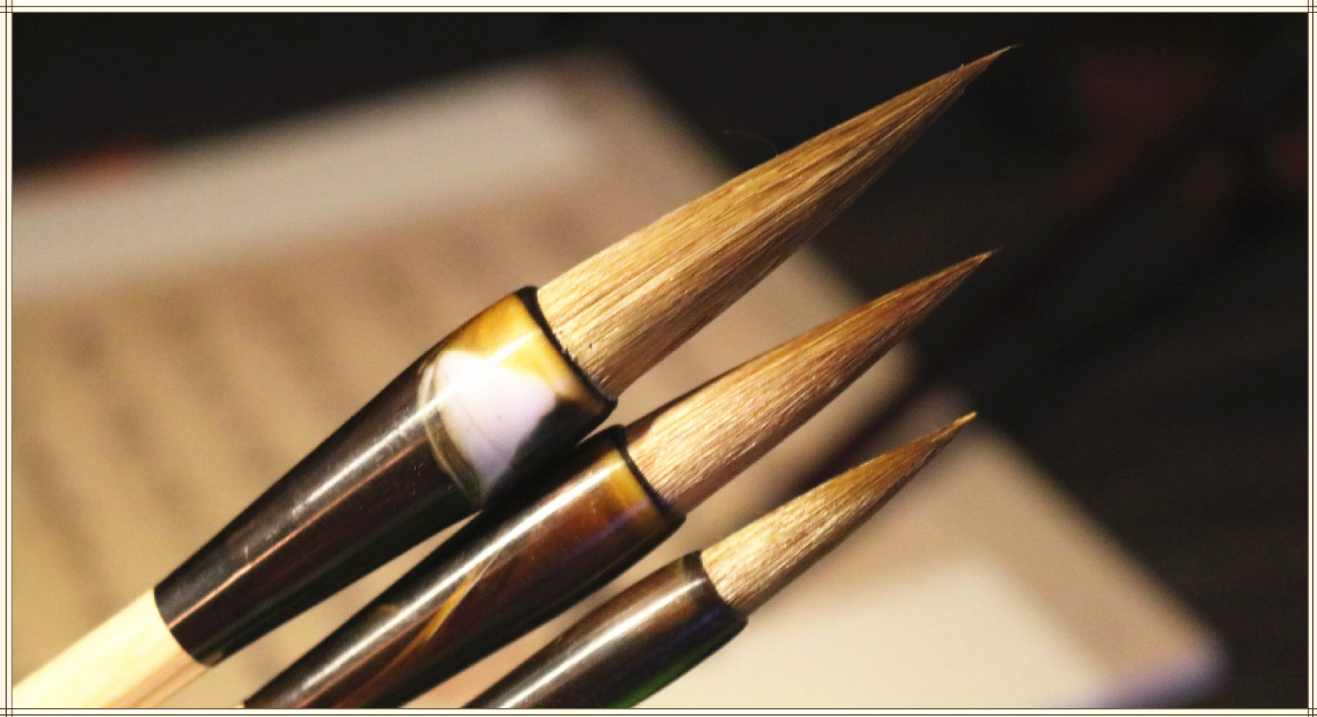 厂家批发文房四宝兼毫羊毫马毛笔学生初学者书法培训班用品可刻字