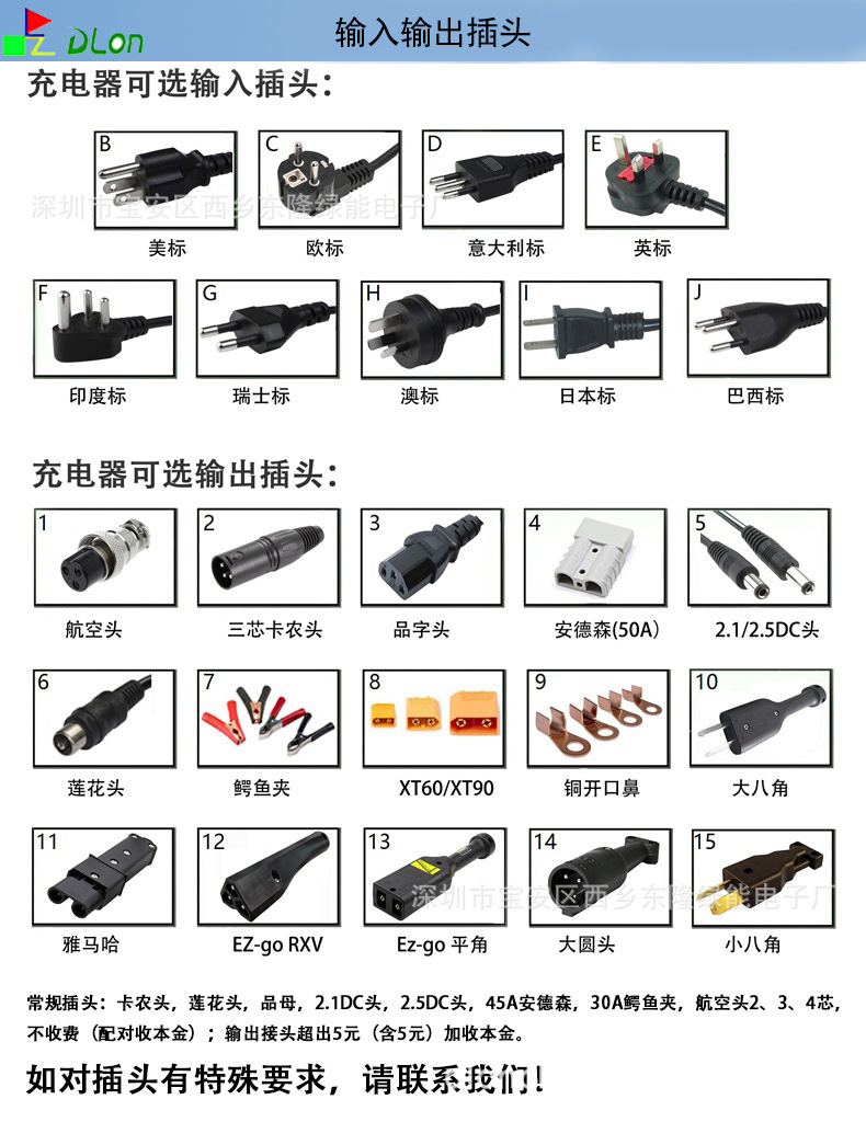 18650三元锂锂电池58.8v3a澳洲saa出口充电器