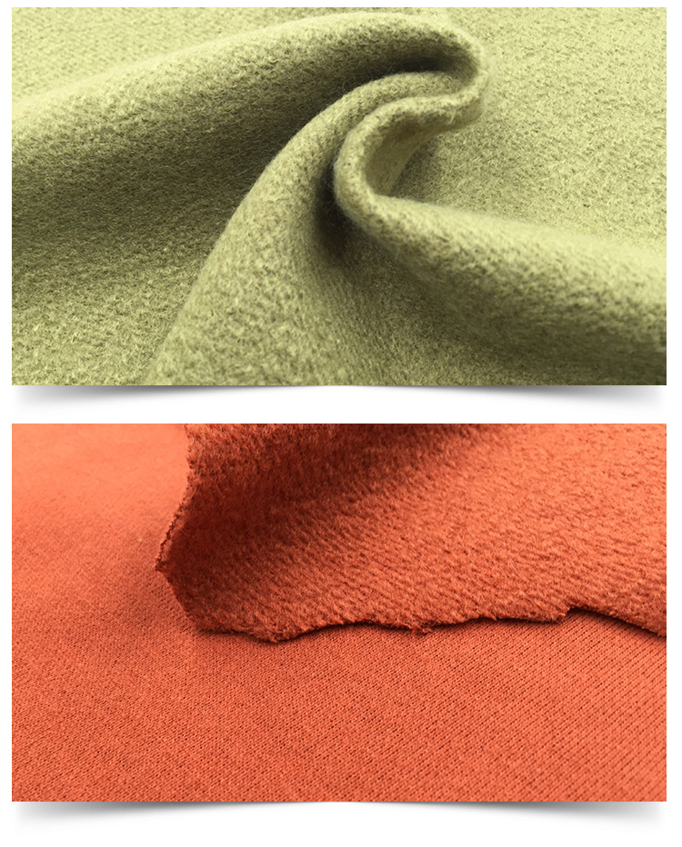 现货直销薄绒卫衣面料 涤棉t恤休闲服时装卫衣布料 针织毛圈布