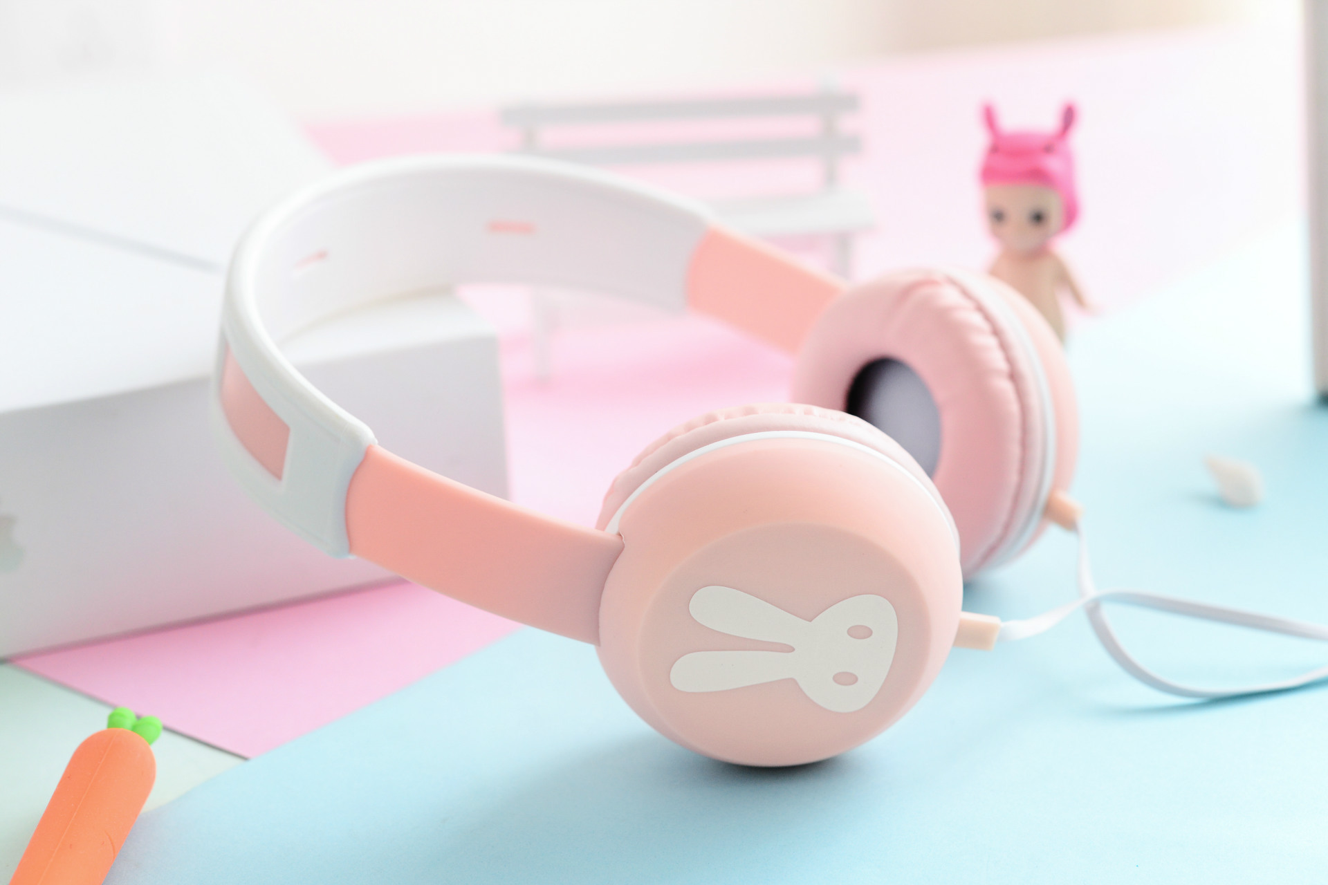 earsir卡通小兔子带唛头戴式大耳机ex-02