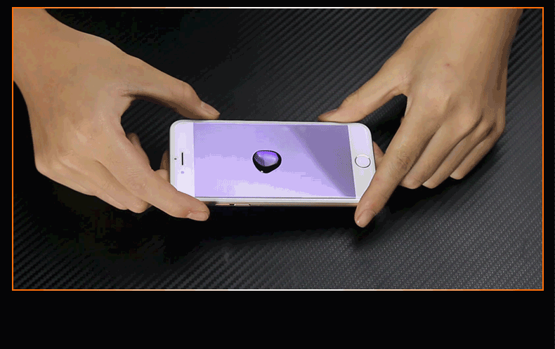 适用苹果iphone12pro 11xsmax护眼紫蓝光钢化膜6 7plus/8手机贴膜