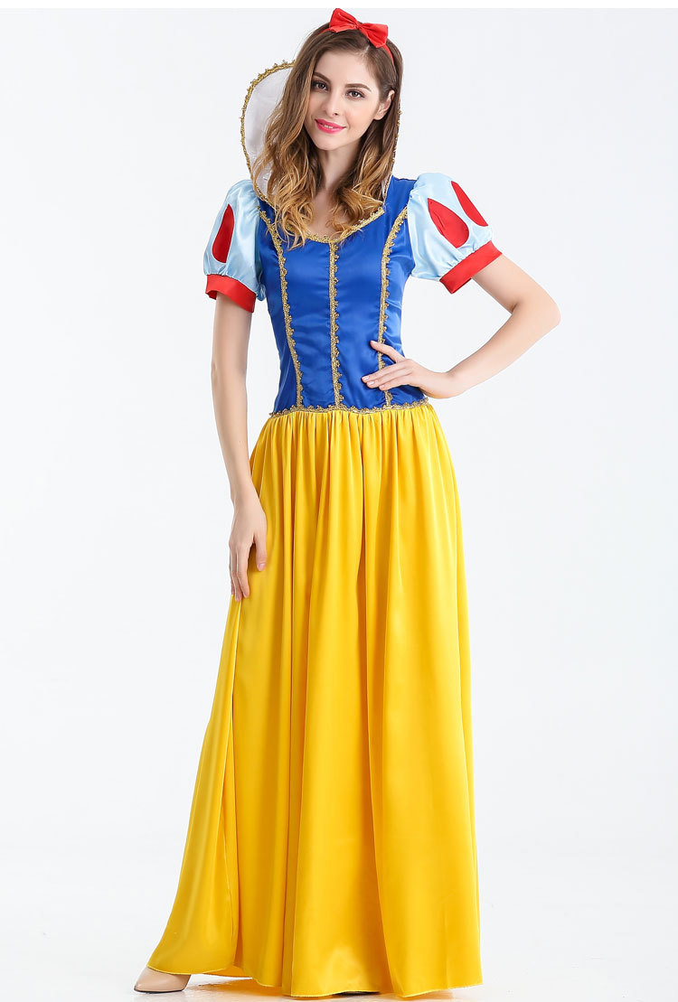 白雪公主裙子成人礼服cosplay角色扮演化妆舞会舞台话剧ds演出服