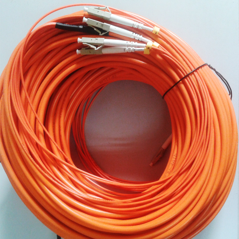 单模多模集束跳线lc-lc束状尾纤20米服务器交换机连接光纤线缆