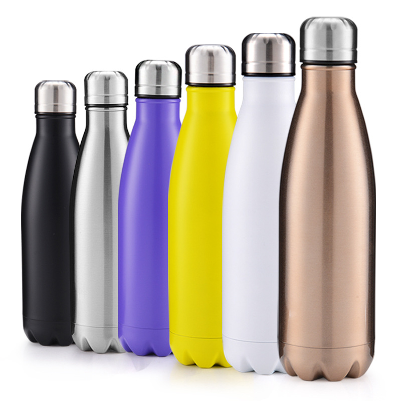 Fashion Brand Coke Bottle Stainless Steel 304 Vacuum Portable Outdoor Sports Bottle Thermos Cup Water Cup Gift Customization