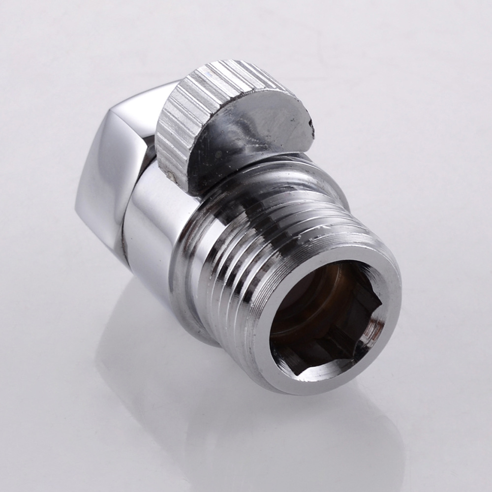 直通阀 4分 冷热水 全铜主体 直阀 止水阀 (亮银款)