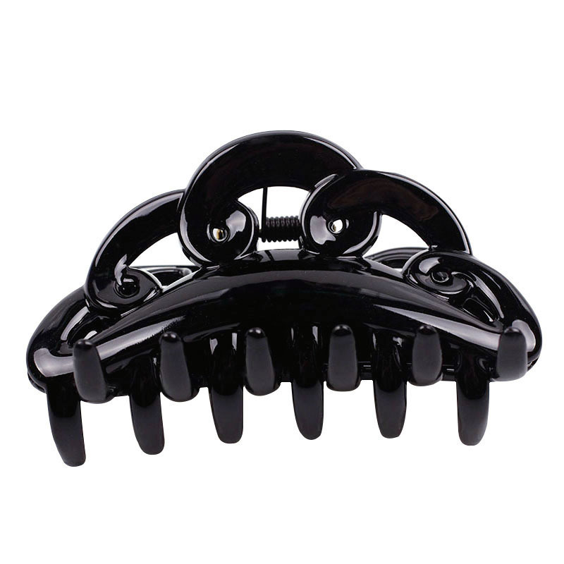 Zhuoming New Korean Style Wave Cloud Grip Medium and Large Plastic Resin Ponytail Hair Claw Quality Hair Accessories