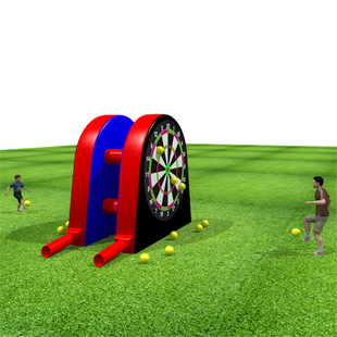 工厂定制运动会充气足球飞镖盘 趣味体育射击游戏足球飞镖靶道具