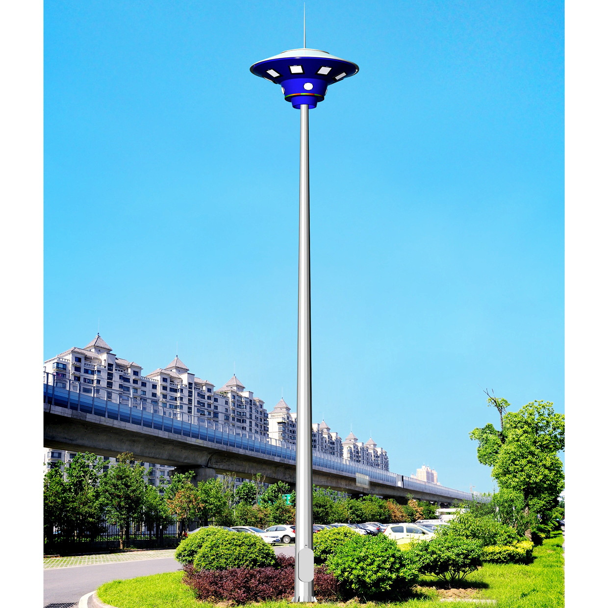 自产自销框架式高杆灯飞碟式高杆灯球形高杆灯不锈钢高杆灯