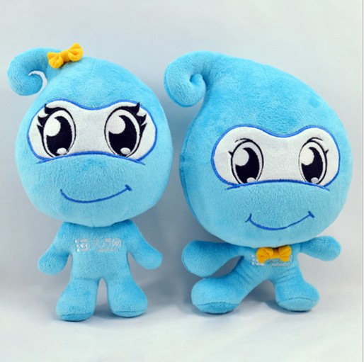 厂家批发 创意可爱水滴毛绒玩具 水动力公仔娃娃 外贸热销