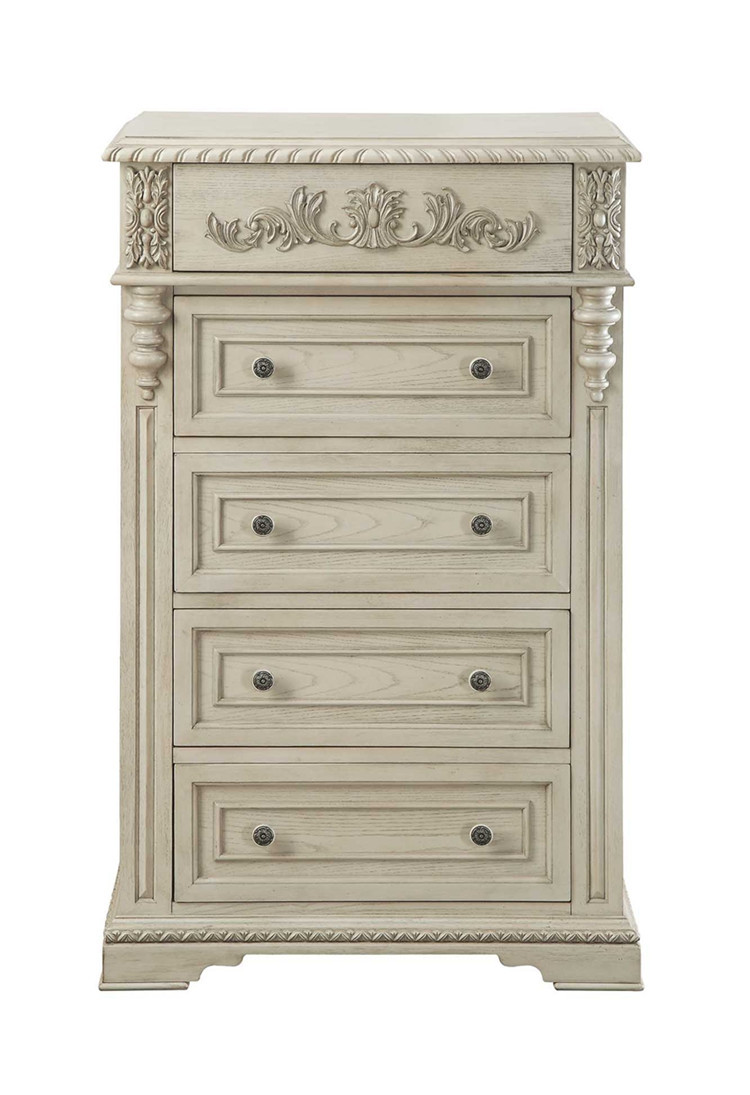 美式乡村实木五斗柜定制雕花卧室柜子储物柜收纳柜子