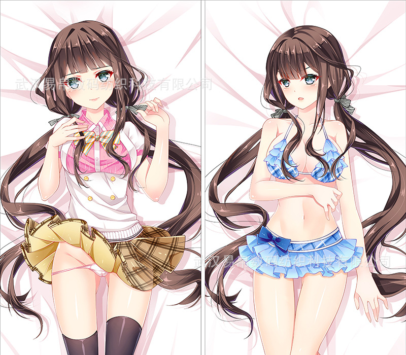 政宗君的复仇安达垣爱姬动漫印花抱枕套靠垫订制礼物外贸厂家批发